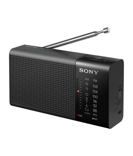 Rádio SONY ICF-P36 černý, kapesní, napájení baterie 2x AA tužková, AM/FM tunerem s velmi přehlednou indikací ladění