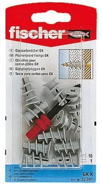 Fischer Hmoždinka do sádrokartonu GK K NV, 10 ks