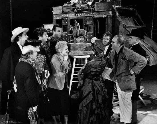 Přepadení - Z natáčení - John Carradine, Donald Meek, Andy Devine, John Wayne, George Bancroft, Thomas Mitchell, John Ford, Berton Churchill