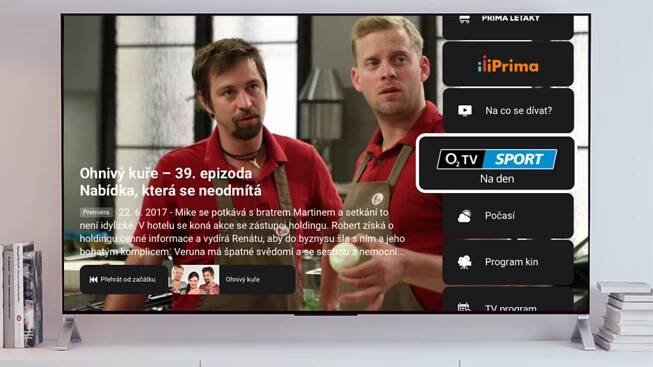 O2 TV Sport Na den začne vysílat v HbbTV aplikaci televize Prima