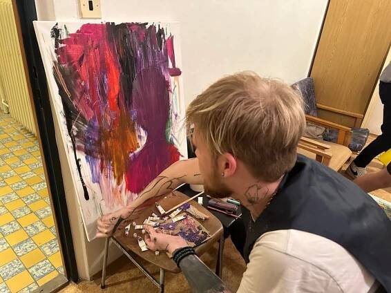 Výtvarný workshop na Domově mládeže II