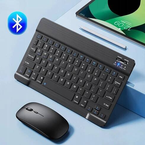 KLÁVESNICE + BEZDRÁTOVÁ MYŠ BLUETOOTH PRO SAMSUNG APPLE LENOVO XIAOMI Typ klávesnice