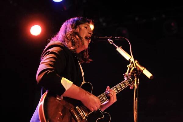 Lucy Dacus plays at Music Hall Of Williamsburg in Williamsburg, Brooklyn, New York on March 2, 2018. (© Michael Katzif - Do not use or republish without prior consent.)