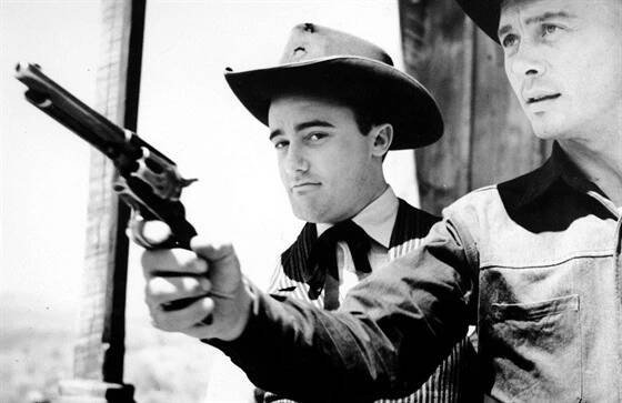 Robert Vaughn s Yulem Brynnerem ve filmu Sedm statečných.