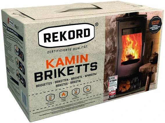 Rekord Hnědouhelné brikety 10 kg; 19 MJ/kg