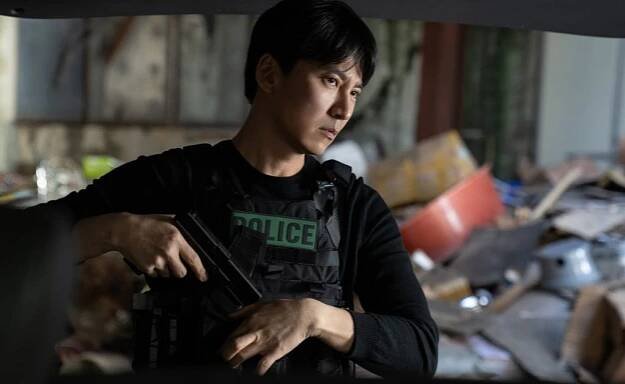 Kim Nam-gil in a still from the new drama series Trigger. Photo: Son Ik-chung/Netflix