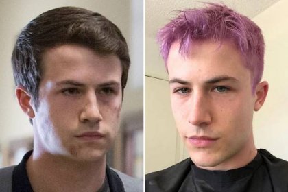 13 Reasons Why’s Dylan Minnette stuns Netflix fans with dramatic purple hair transformation