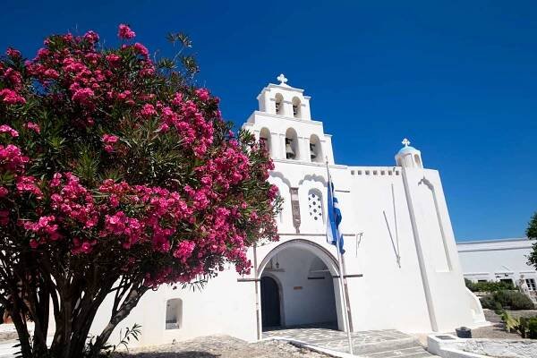 Image of Eisodia Tis Theotokou church in Pyrgos village Santorini