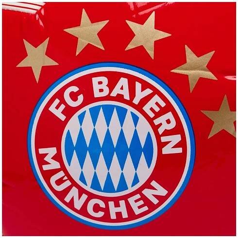 Ouky FC Bayern Mnichov, znak a 5 hvězd, červeno-bílý, vel. 4