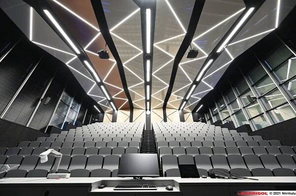Public interiors - Barrisol stretch ceiling