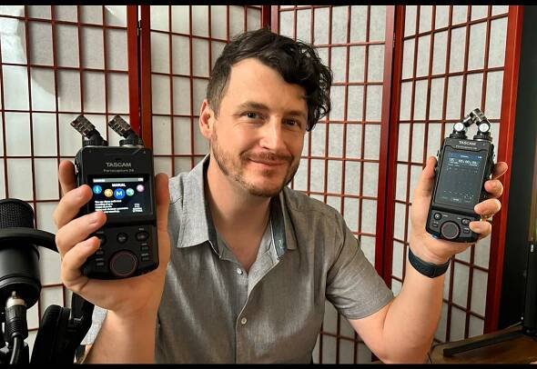 TASCAM Portacapture X8 and X6 Portable Audio Field Recorders  Help Michael Fitzgerald Capture Sound Effortlessly
