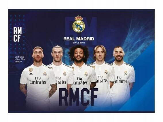 Náčrtník / skicár A4, 20 listov REAL MADRID C.F., mix motívov, 106019002