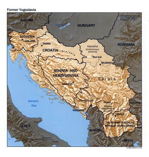 Maps of Yugoslavia | Collection of maps of Former Yugoslavia | Europe | Mapsland | Maps of the World