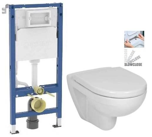 GEBERIT DuofixBasic bez tlačítka + WC JIKA LYRA PLUS + SEDÁTKO DURAPLAST SLOWCLOSE (458.103.00.2 X LY5)