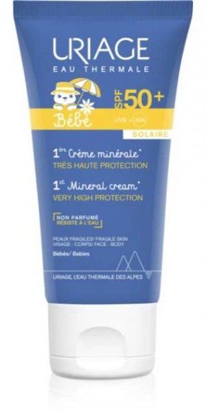 Uriage Bébé 1st Mineral Cream SPF 50+ minerální krém na opalování SPF 50+