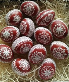 Velikonoční kraslice červená reliefní | Easter egg crafts, Easter egg  decorating, Easter inspiration