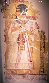 Soubor:Amenhotep I at a fresco Ägyptisches Museum Berlin.jpg