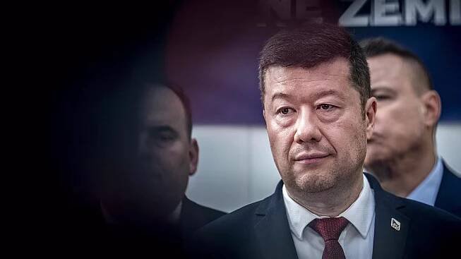 Hnutí SPD představilo volební program pro říjnové sněmovní volby. Na tiskové...