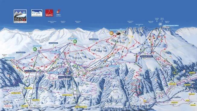 Bettmeralp - Aletsch Průvodce po středisku, mapa lokací & Bettmeralp - Aletsch ubytovaní
