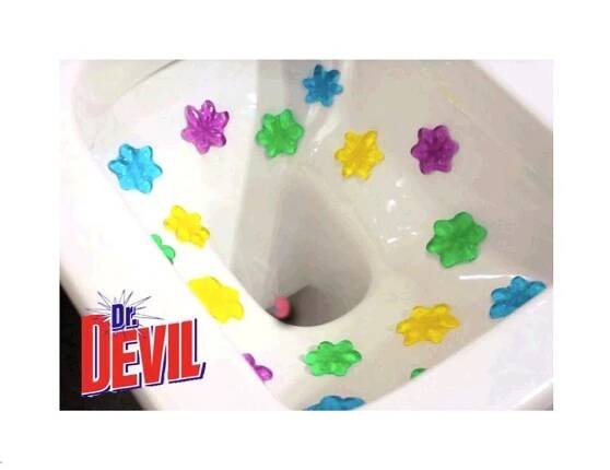 Dr.DEVIL WC POINT BLOCK POLAR 3v1 gel do WC mísy 12 gelových náplní 75 ml/12 - Závěsy do WC | ASC group - vše pro firmy