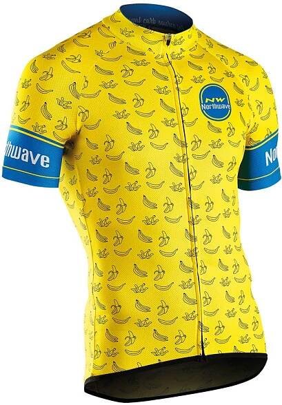 Pánský cyklistický dres Northwave Banana Split Jersey Short Sleeves - yellow
