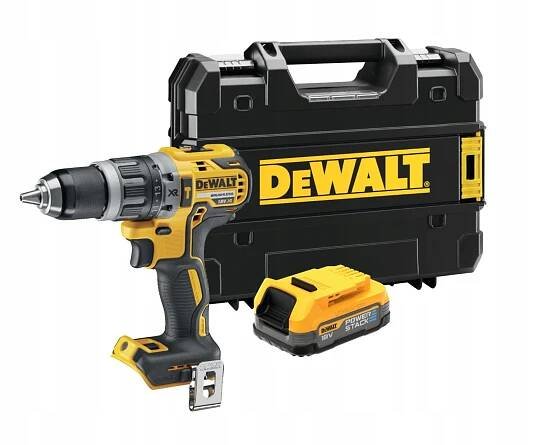 DeWalt DCD796E1T bezuhlíková aku príklepová vŕtačka 70Nm 18V 1x1,7Ah aku Powerstack