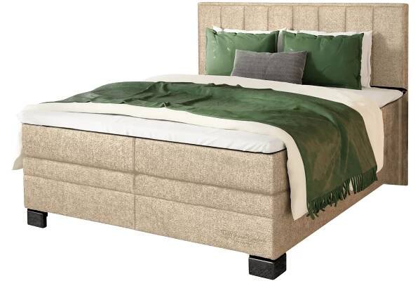 Postel boxspring HESTIA béžová, 200x200 cm 1