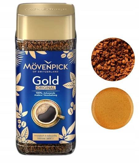 Movenpick Gold Original Glass káva Arabica 200 g