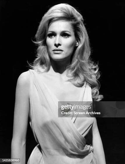 Ursula Andress Striking glamour publicity portrait from the Hammer studios 1965 movie 'She'.