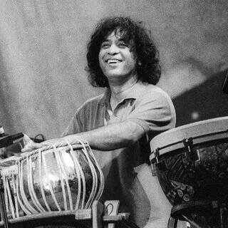 portrait of Zakir Hussain