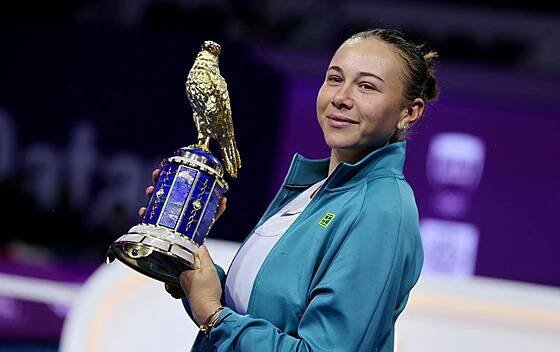 Amanda Anisimovová, vítězka turnaje v Dauhá