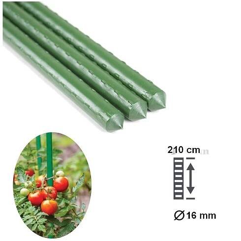 Podpěra pro rostliny 2100 cm ø 16 mm zelená PRO-211886
