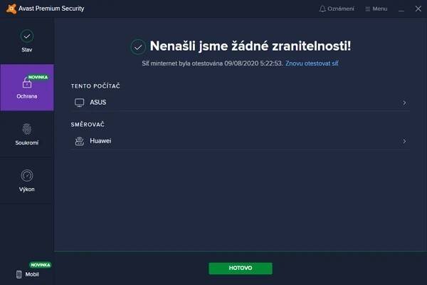 Inspektor Wi-Fi identifikuje všechna zařízení v místní Wi-Fi síti