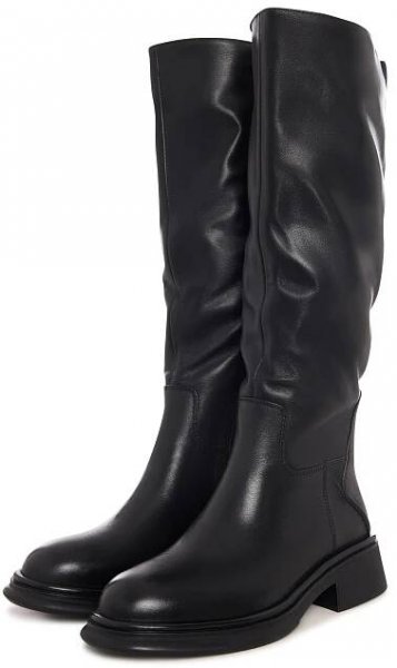 Sculpted Silhouette Riding Boot - Black