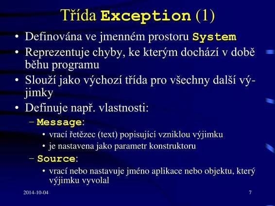 PPT - Exception Handling in C#: Overview and Best Practices PowerPoint Presentation - ID:5161191