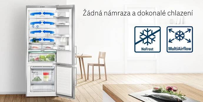 Americká lednice Bosch KAN92VI35 nerez | DATART