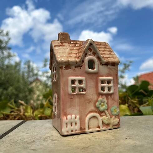 Keramický domeček 12 x 7,5 x 6,3 cm 