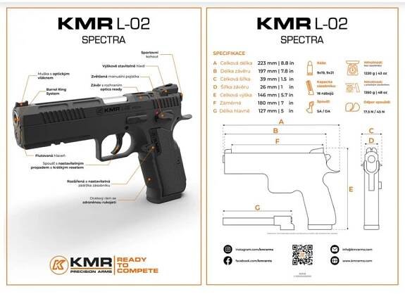 Samonabíjecí pistole KMR L-02 SPECTRA - Obrázek 3