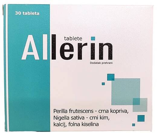 Pharmacy Laboratories, Allerin, 30 tablet, Pro alergie horního dýchacího systému