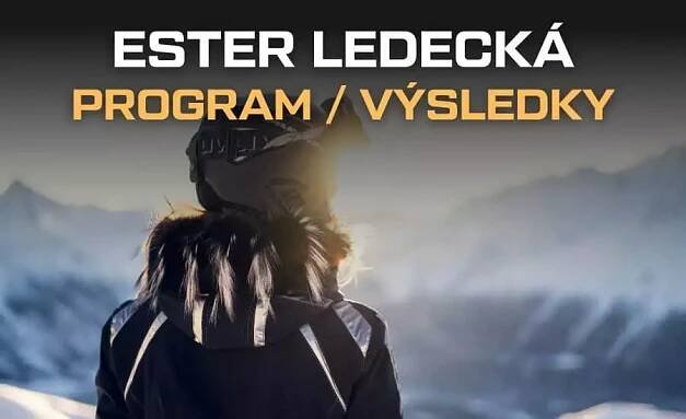 Ester Ledecká dnes online 2025 program závodů