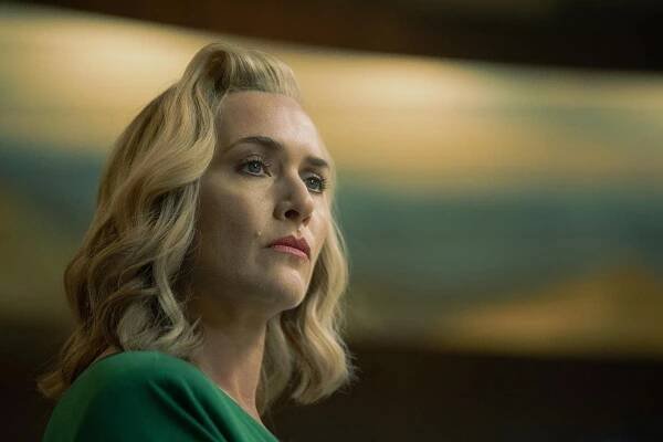 As Elena Vernham, Winslet is having a lot of fun with a totally daffy role – and it’s a joy to see