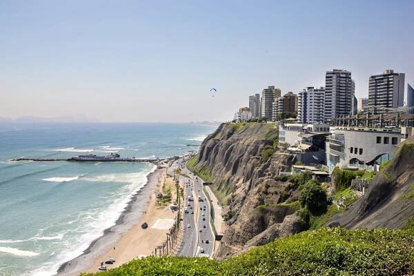Stock fotografie Miraflores Ve Společnosti Lima Peru – stáhnout obrázek nyní - Lima - Peru, Peru - Jižních amerik, Pláž