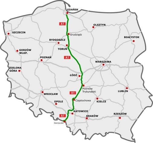 Editace stránky Dálnice A1 (Polsko) – Wikipedie