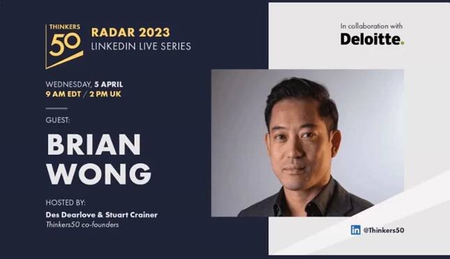 LinkedIn Live with Brian Wong of the Alibaba Group