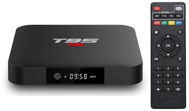 T95 S1 64 bit Quad Core 4K Smart TV Box, 2Gb RAM 16Gb ROM, Android 7.1.2 Nougat - Kodi 18.6 Leia