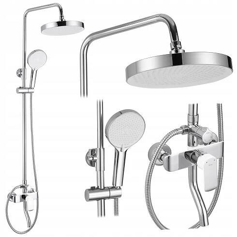 Sprchový Set sprchová REA BLOOM Bílý Chrom WHITE CHROME