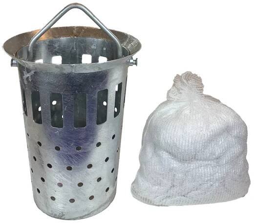Kalový kôš do kanalizačného vpustu - objem 35 l - priemer 38 cm, výška 50 cm