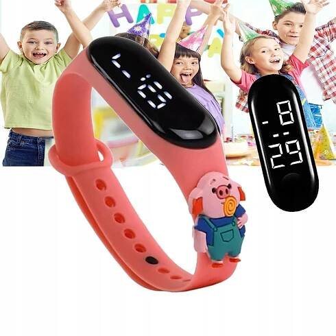 DĚTSKÉ LED HODINKY CHYTRÉ HODINKY DOTYKOVÝ NÁRAMEK NA dárek
