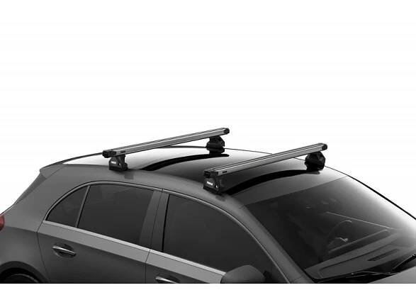 Příčníky Thule 7107 + výsuvné tyče SlideBar 892 + kit s přípravou ve střeše