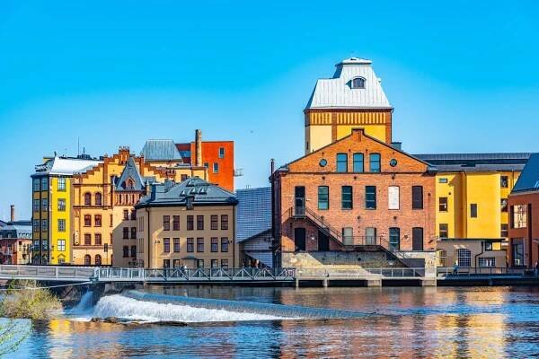 Industrial landscape of Norrköping